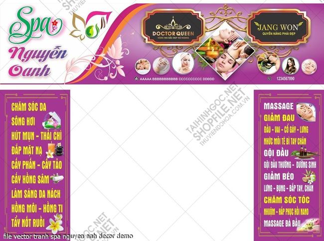 file vector tranh spa nguyen anh decor